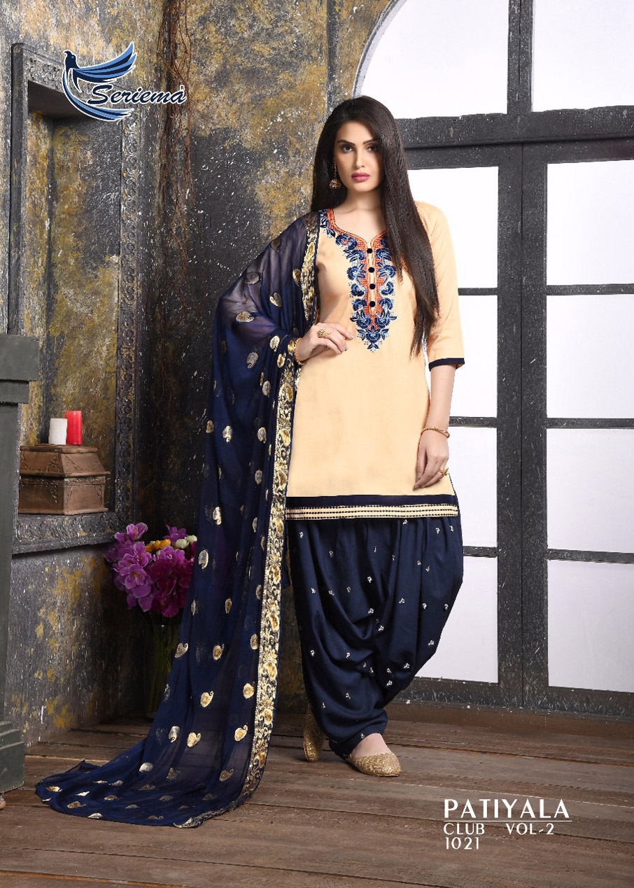 Seriema Designer Patiyala Club Vol-2 Silk Cotton Suits Seriema Designer Patiyala Club Vol-2 Silk Cotton Suits